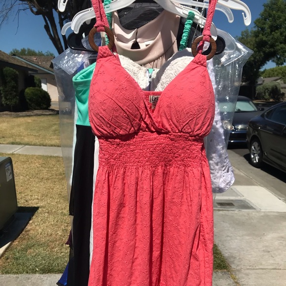 Coral shirt dress - Picture 1 of 2